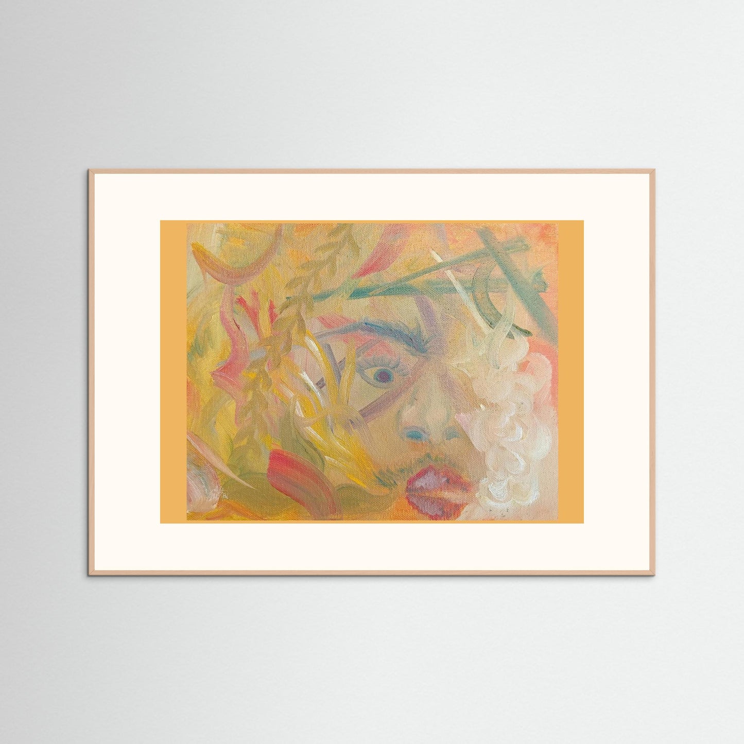 "Uber AND Lyft Driver" Scene Art Print – Modern Abstract Oil Painting Wall Art