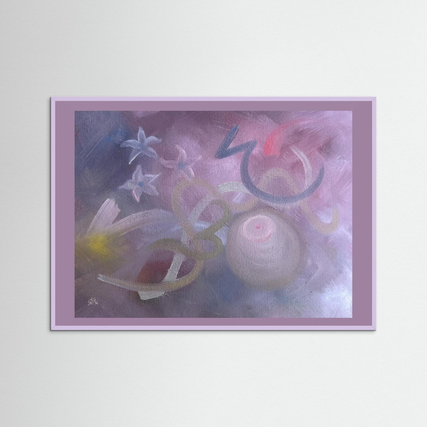 "Madonna" Vibe Paper Print – Modern Abstract Oil Painting Wall Art