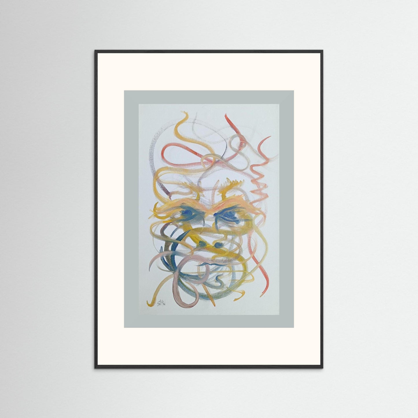 "Mysterious" Paper Print – Modern Abstract Expressionism Oil Painting Wall Art