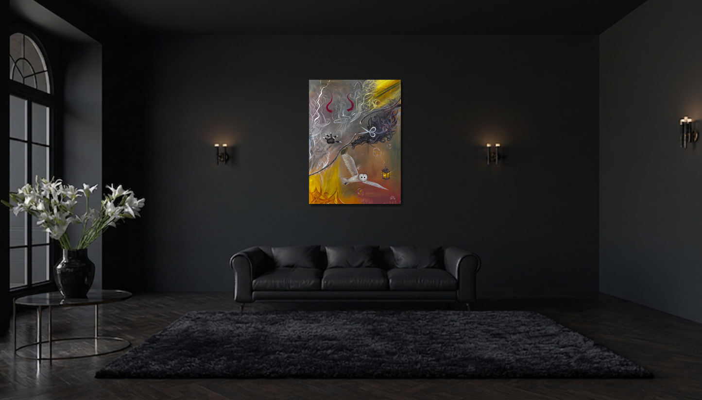 "Psychic Surgery” ✧ Surreal Dark Art ✧ Canvas Print