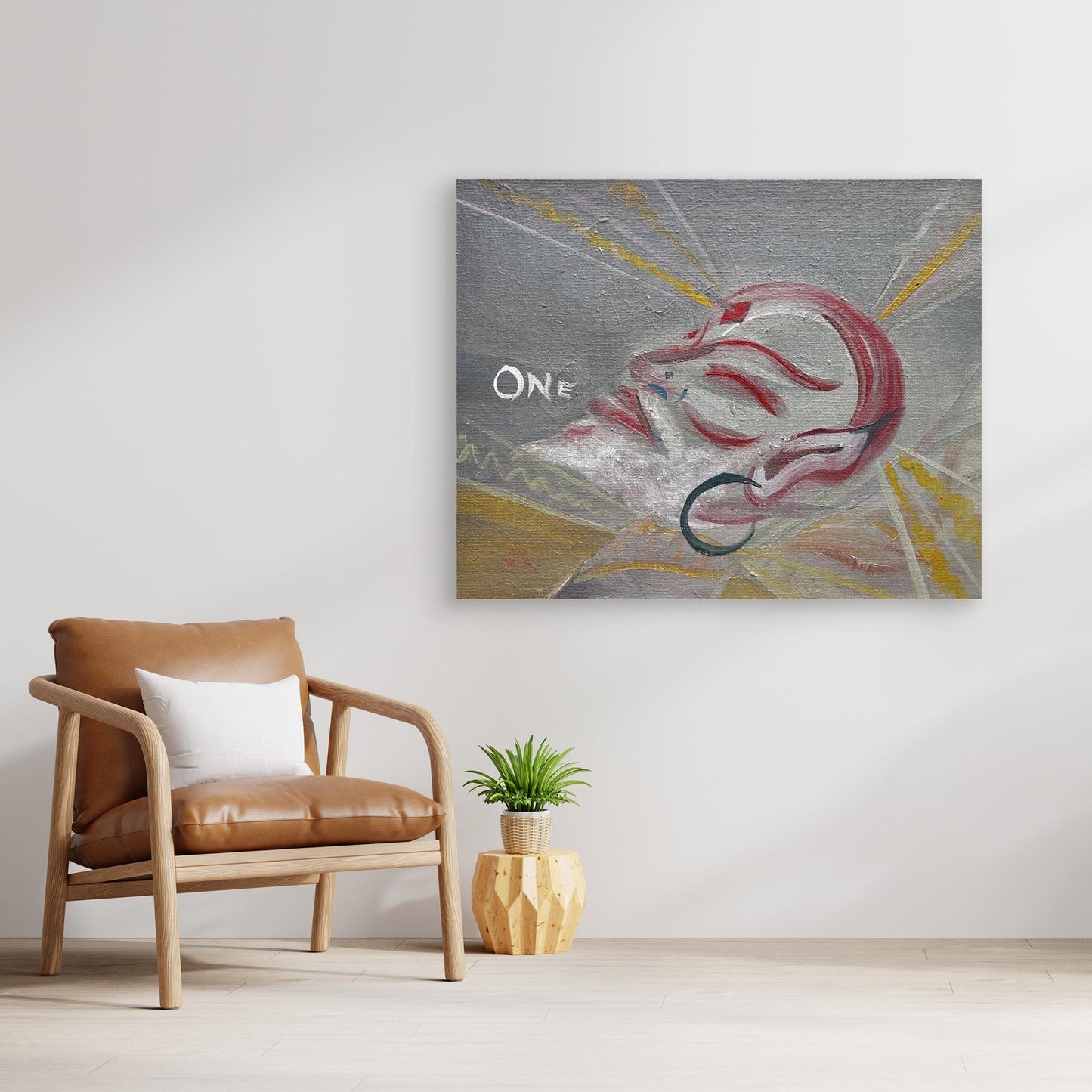 "One" – Original Oil Painting Canvas Print by Emily Stewart, Artoopia | Third Eye Art | Bedroom, Living Room, or Dorm Decor