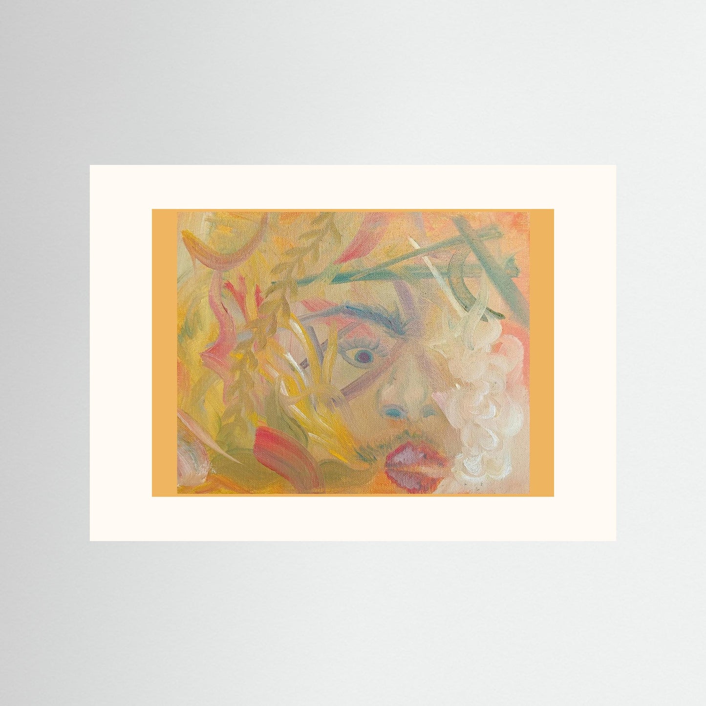 "Uber AND Lyft Driver" Scene Art Print – Modern Abstract Oil Painting Wall Art