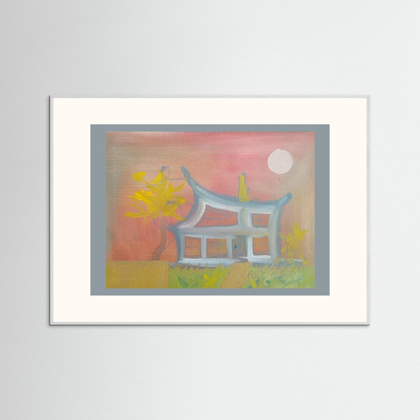 "Humble Abode" Eccentric Paper Print – Modern Oil Painting Wall Art