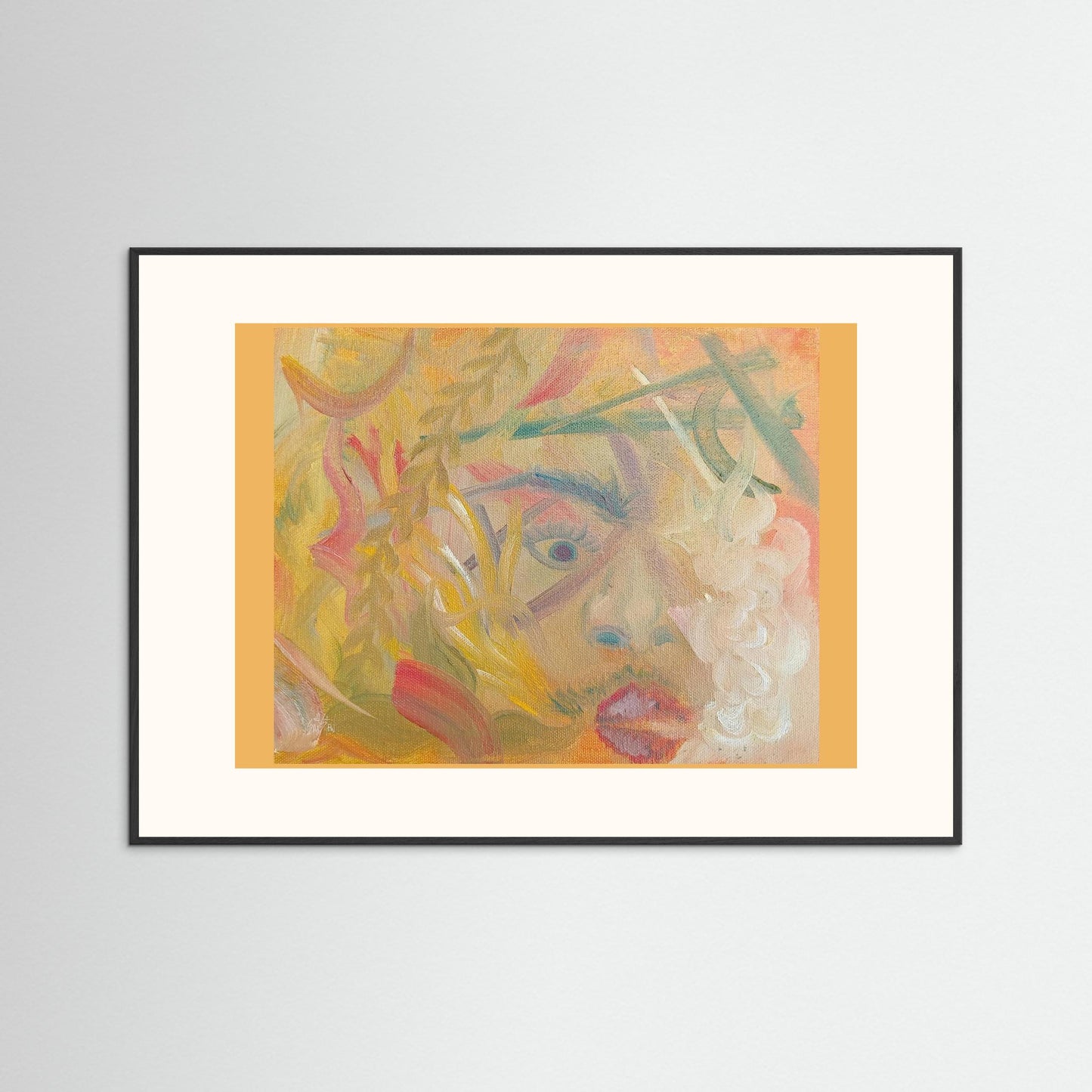 "Uber AND Lyft Driver" Scene Art Print – Modern Abstract Oil Painting Wall Art