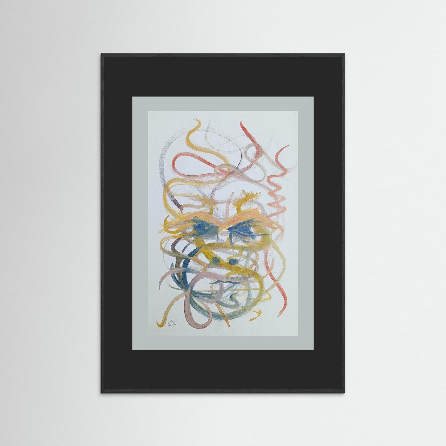 "Mysterious" Paper Print – Modern Abstract Expressionism Oil Painting Wall Art