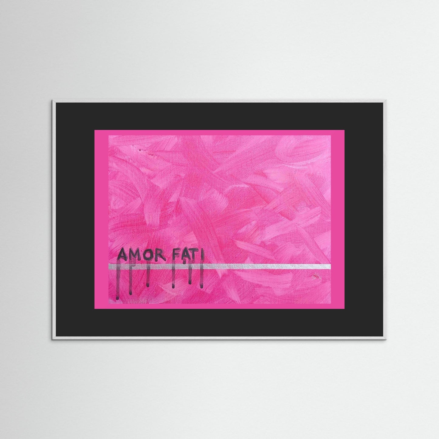 "Amor Fati" Design Paper Print – Modern Acrylic Painting Wall Art