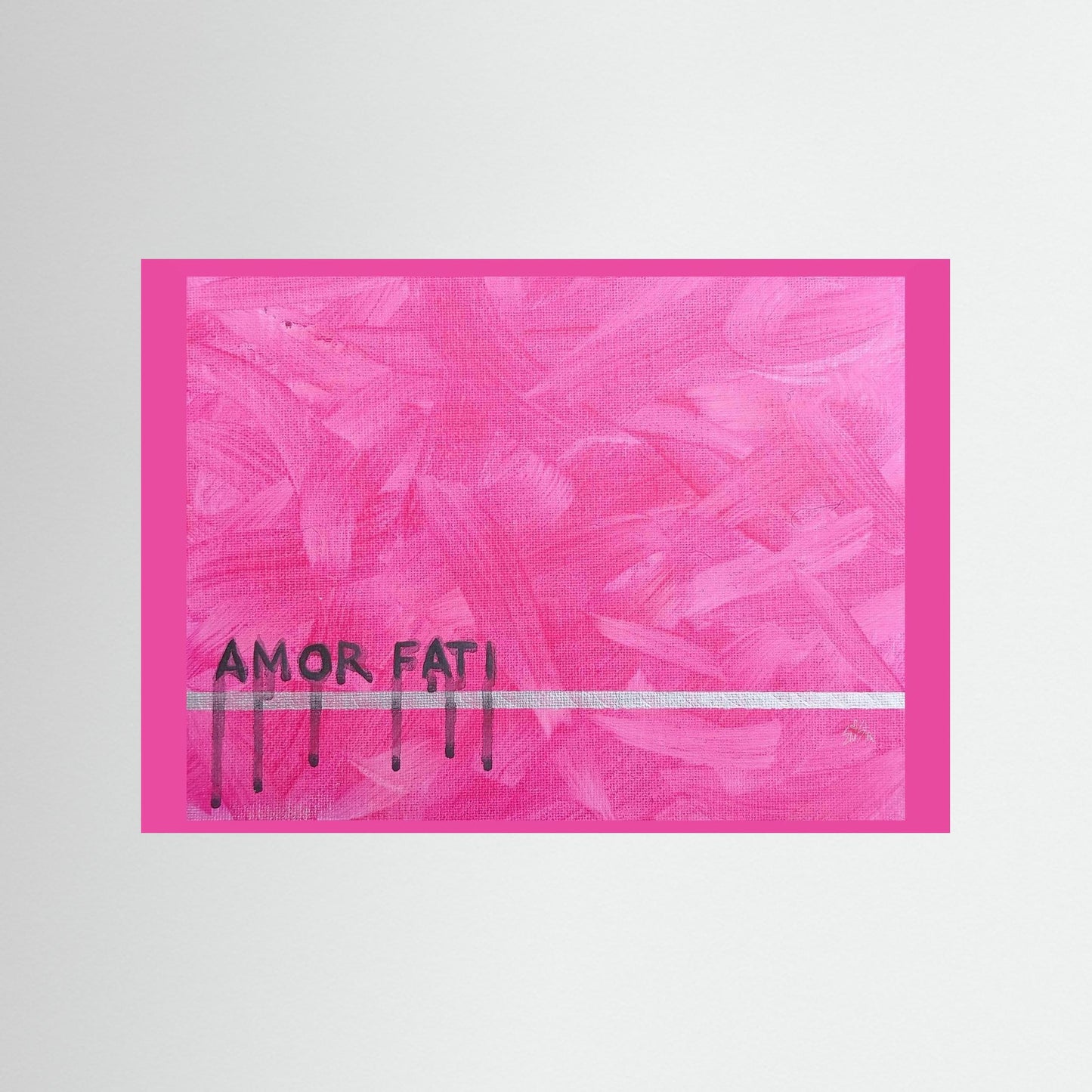 "Amor Fati" Design Paper Print – Modern Acrylic Painting Wall Art