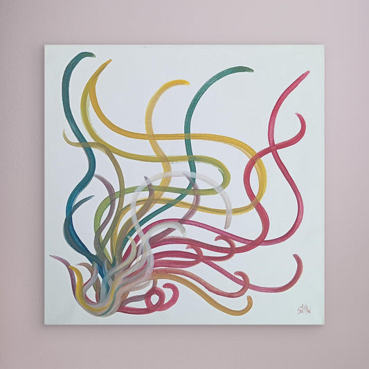 "Untitled" (Squig) [Canvas Print] Acrylic Painting