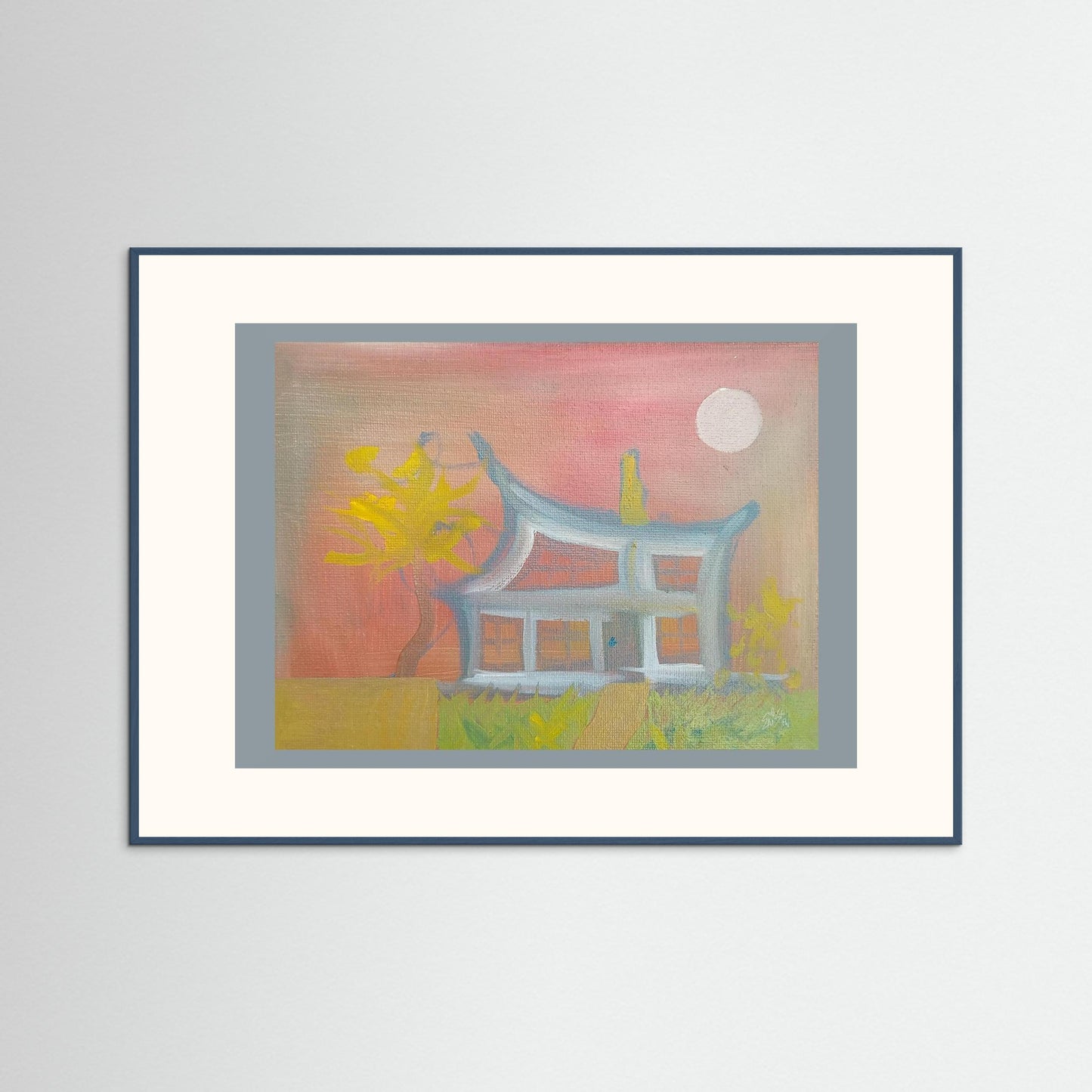 "Humble Abode" Eccentric Paper Print – Modern Oil Painting Wall Art