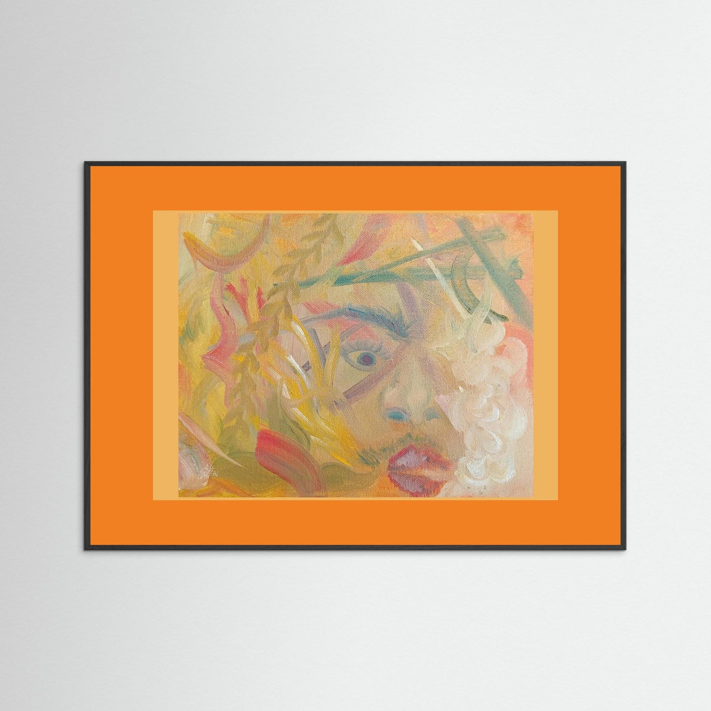 "Uber AND Lyft Driver" Scene Art Print – Modern Abstract Oil Painting Wall Art