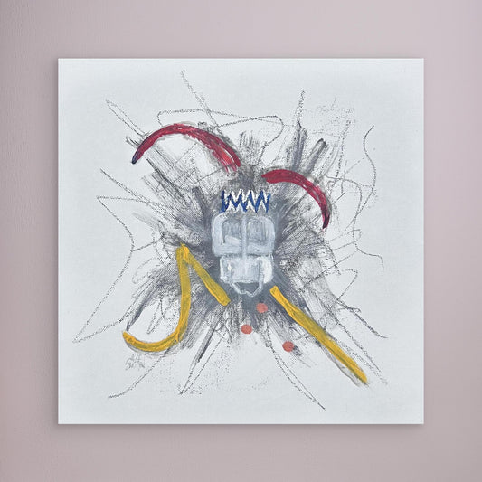 "Untitled" (Jester) [Canvas Print] Mixed Media