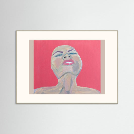 "Freud's Repressed Urges" Emotional Paper Print – Modern Acrylic Painting Wall Art
