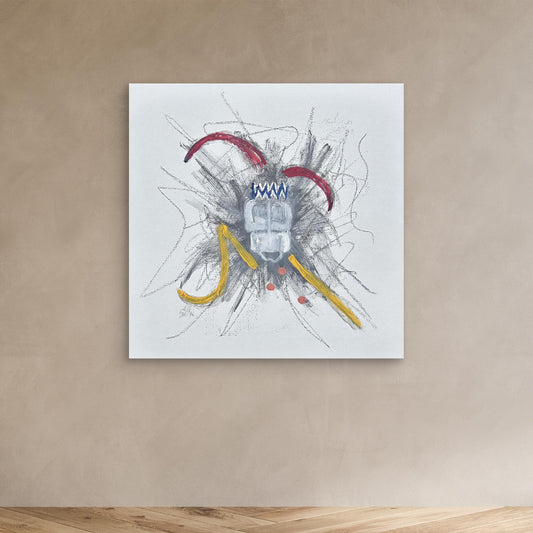 "Untitled" (Jester) [Canvas Print] Mixed Media