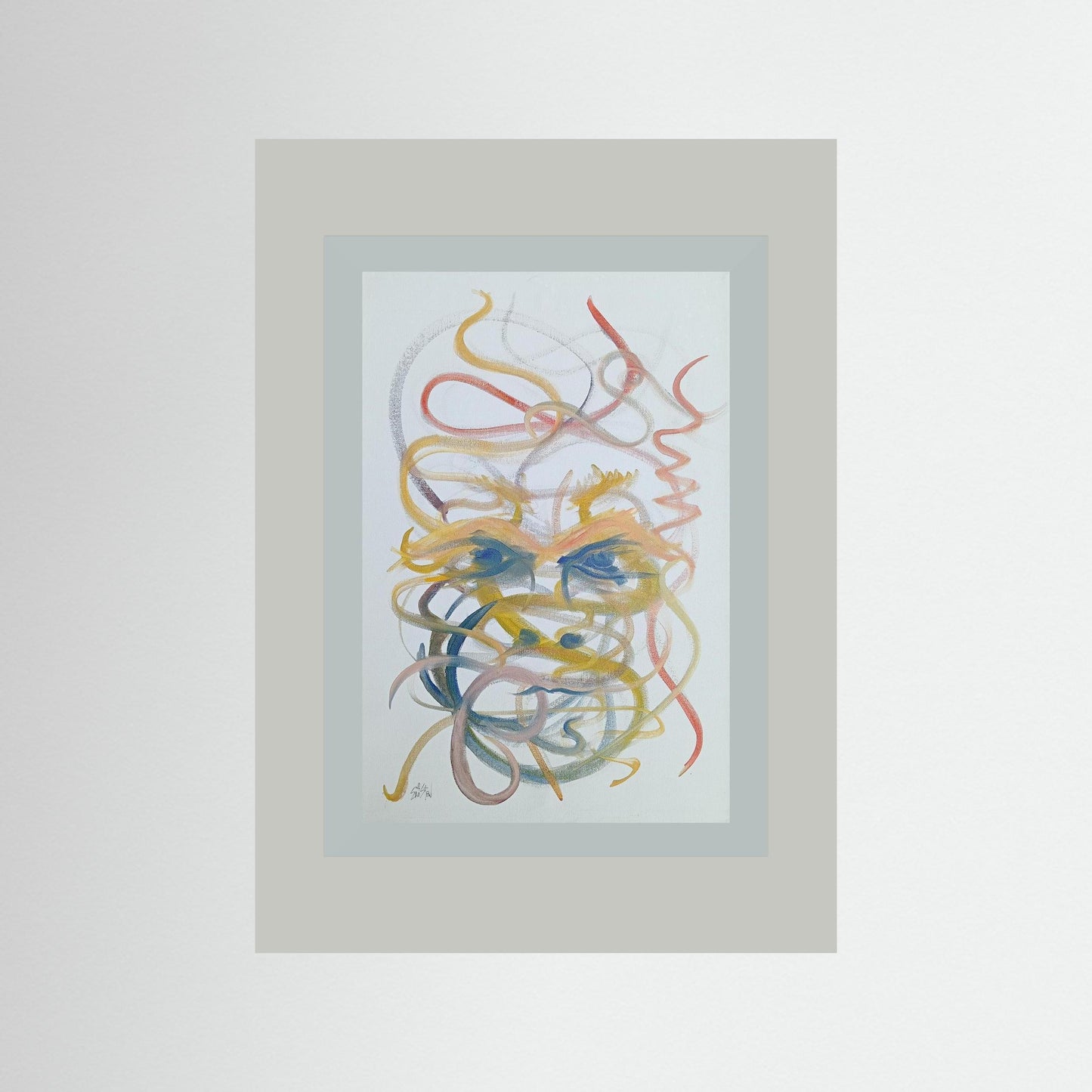 "Mysterious" Paper Print – Modern Abstract Expressionism Oil Painting Wall Art
