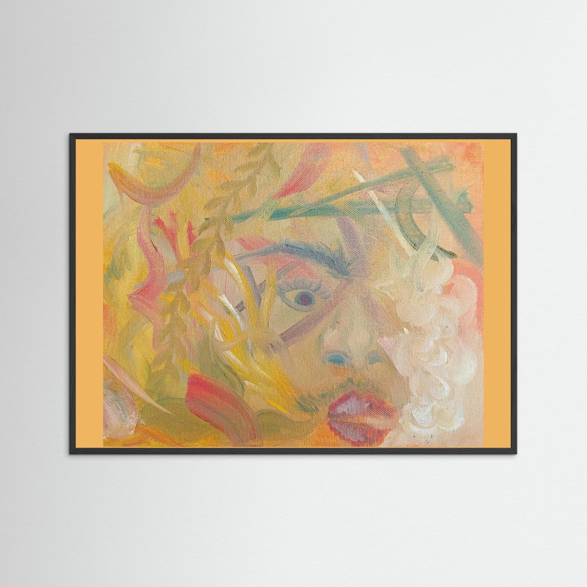"Uber AND Lyft Driver" Scene Art Print – Modern Abstract Oil Painting Wall Art