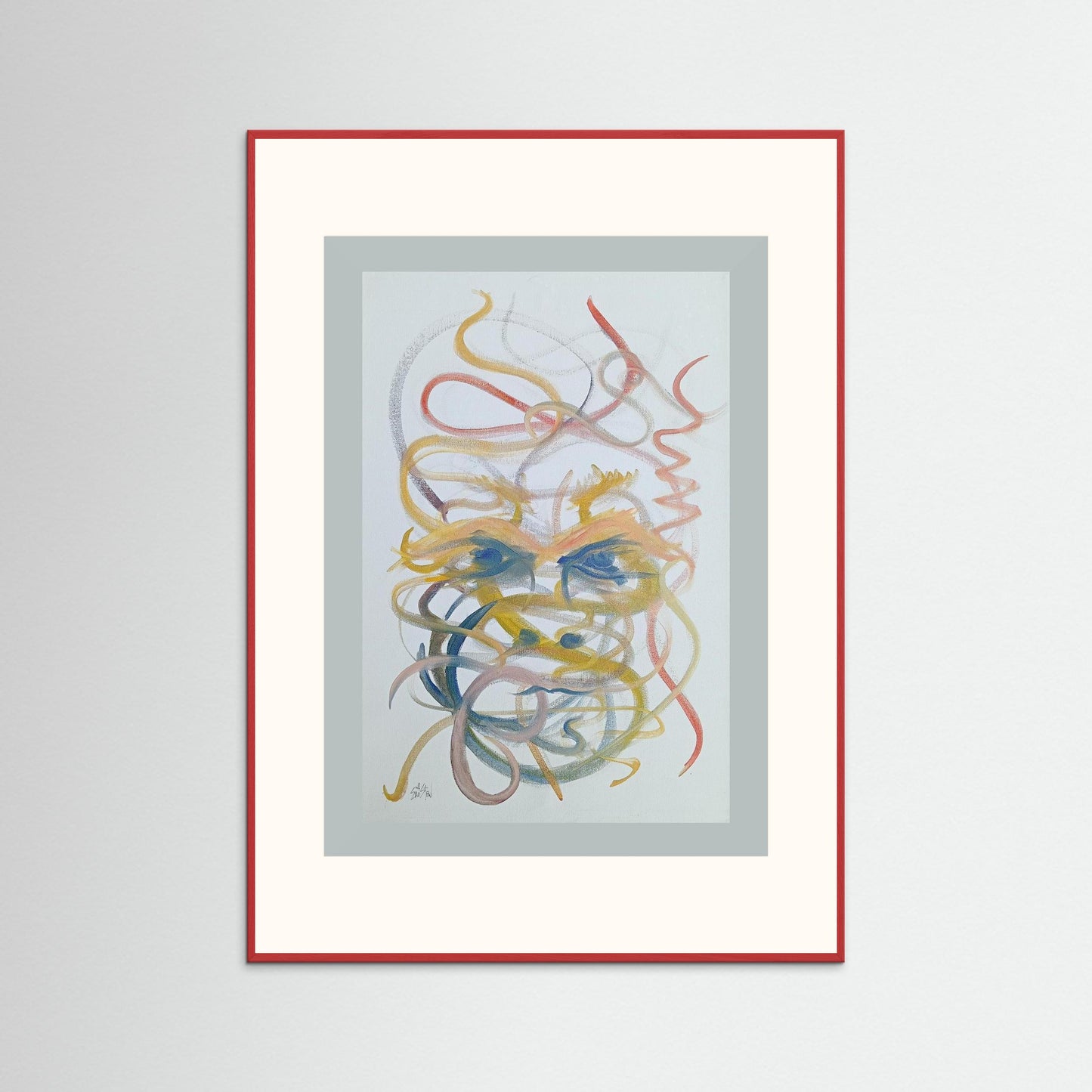 "Mysterious" Paper Print – Modern Abstract Expressionism Oil Painting Wall Art