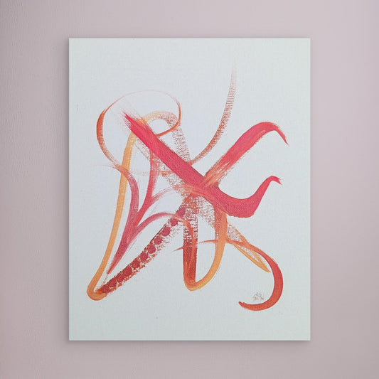 Asian Inspiration Gestural Abstract Expressionism
 Canvas Print
