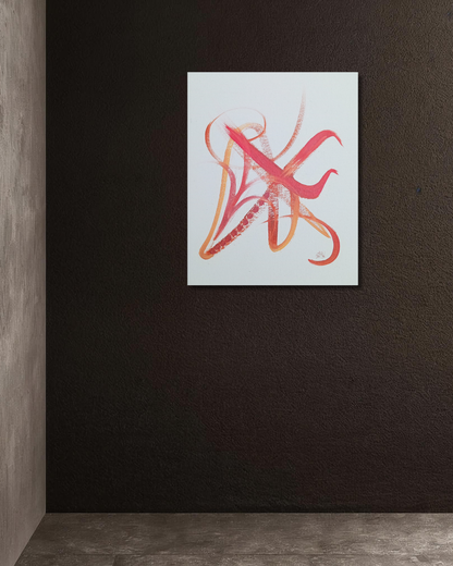 Asian_Inspiration_Gestural_Abstract_Expressionism_3 CANVAS PRINT