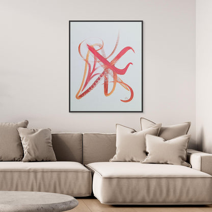 Asian Inspiration Gestural Abstract Expressionism
 Canvas Print
