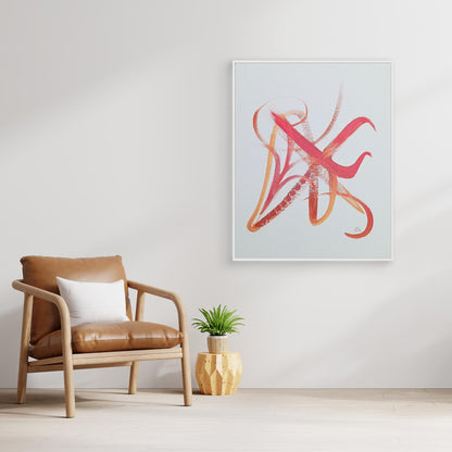 Asian Inspiration Gestural Abstract Expressionism
 Canvas Print
