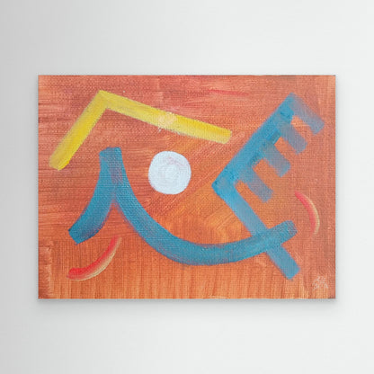 Comb Eccentric Art Canvas print
