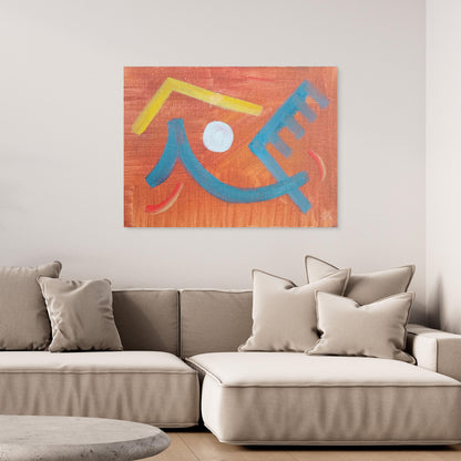 Comb Eccentric Art Canvas print
