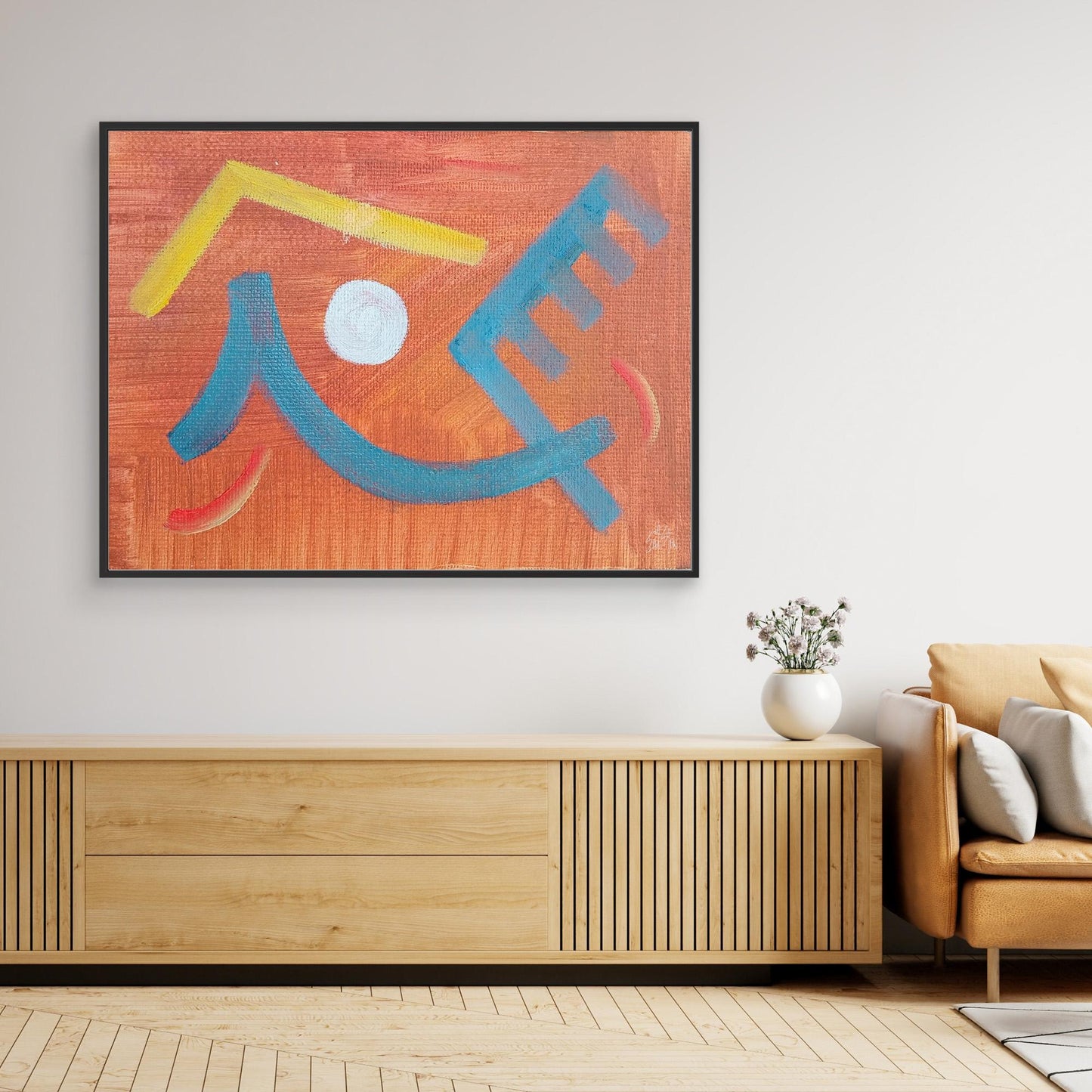 Comb Eccentric Art Canvas print
