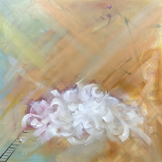 "Disillusionment" ORIGINAL Oil Painting on Canvas by Emily Stewart, Artoopia | Surreal Wall Art | 24x24inches