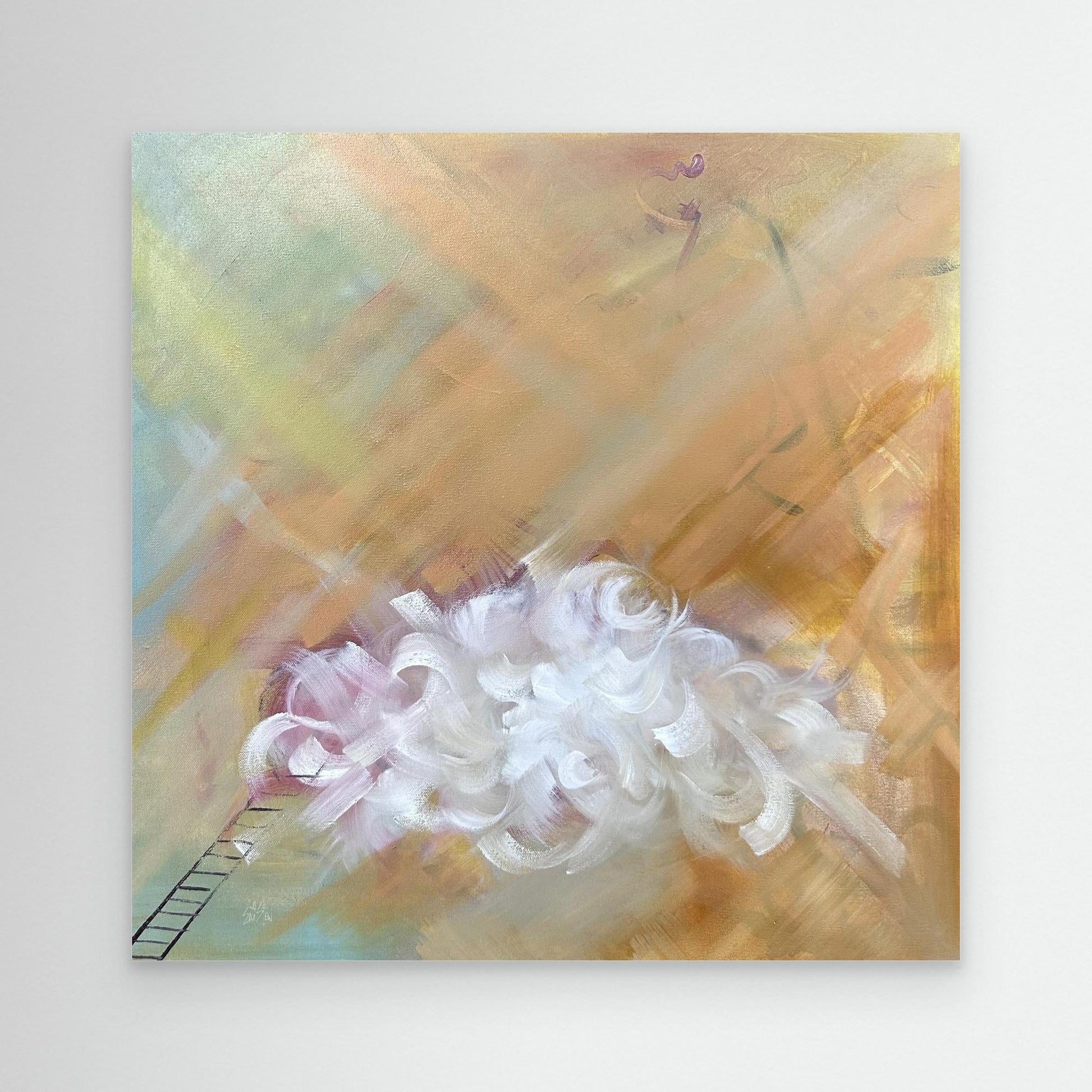 Disillusionment_ Abstract Cloud Painting Canvas print