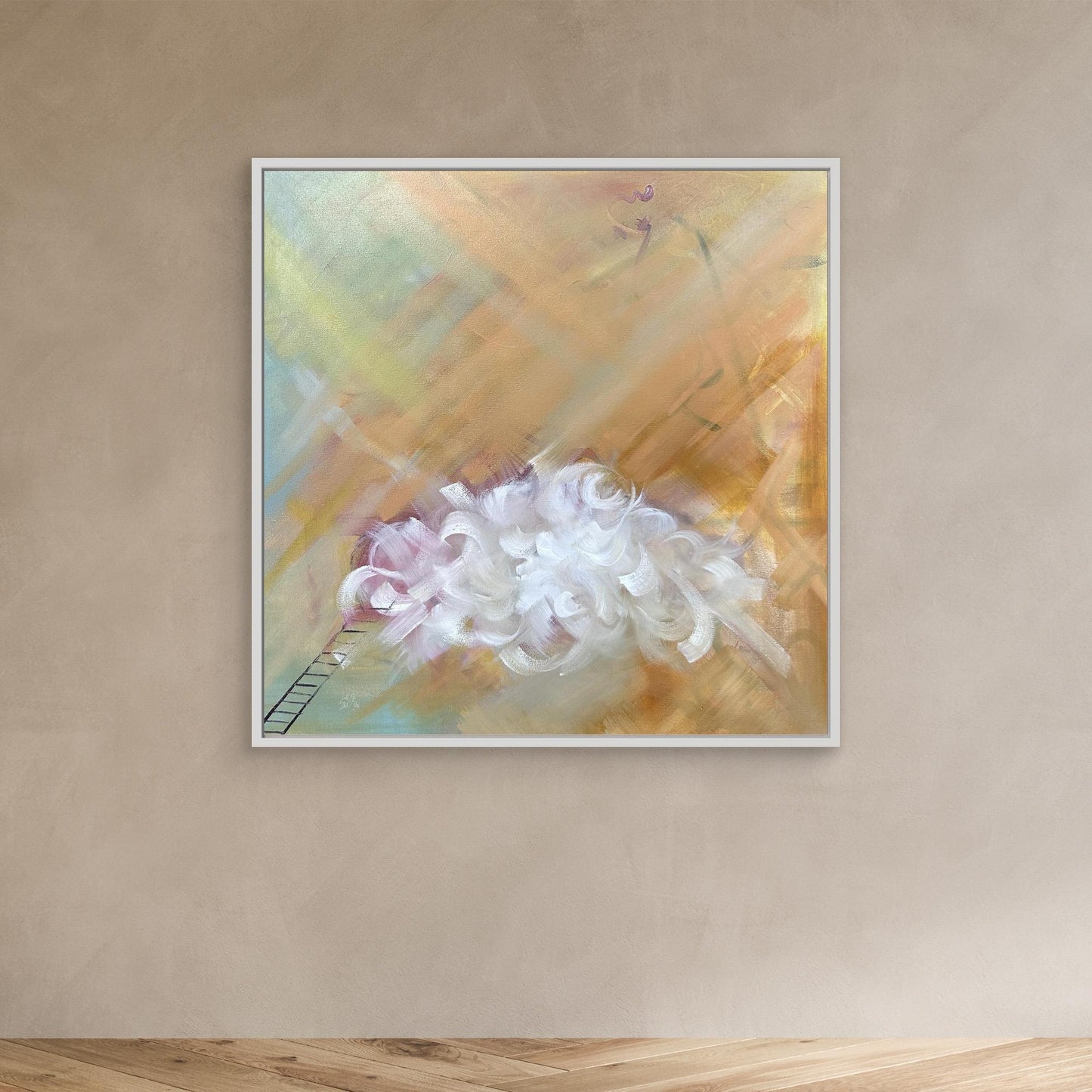Disillusionment_ Abstract Cloud Painting Canvas print
