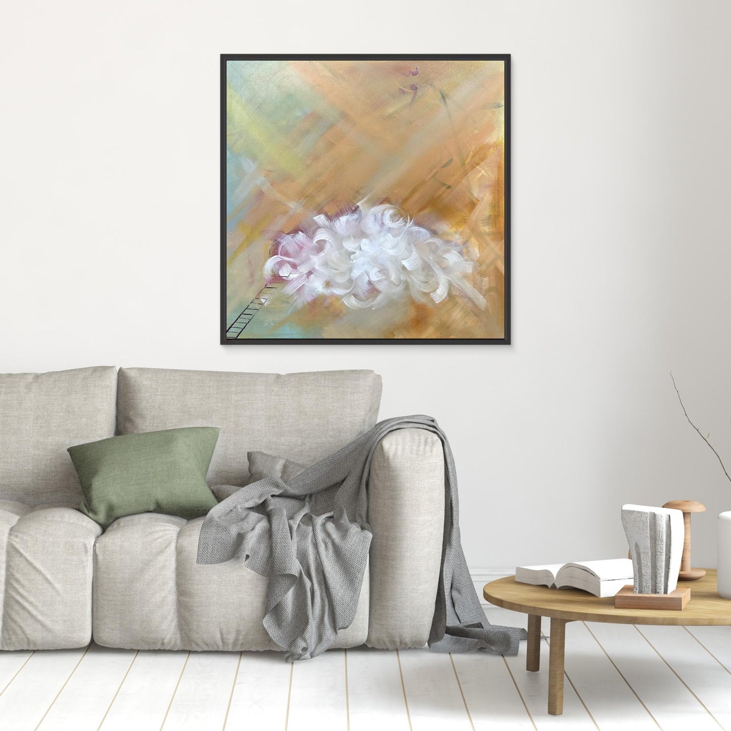 Disillusionment_ Abstract Cloud Painting Canvas print
