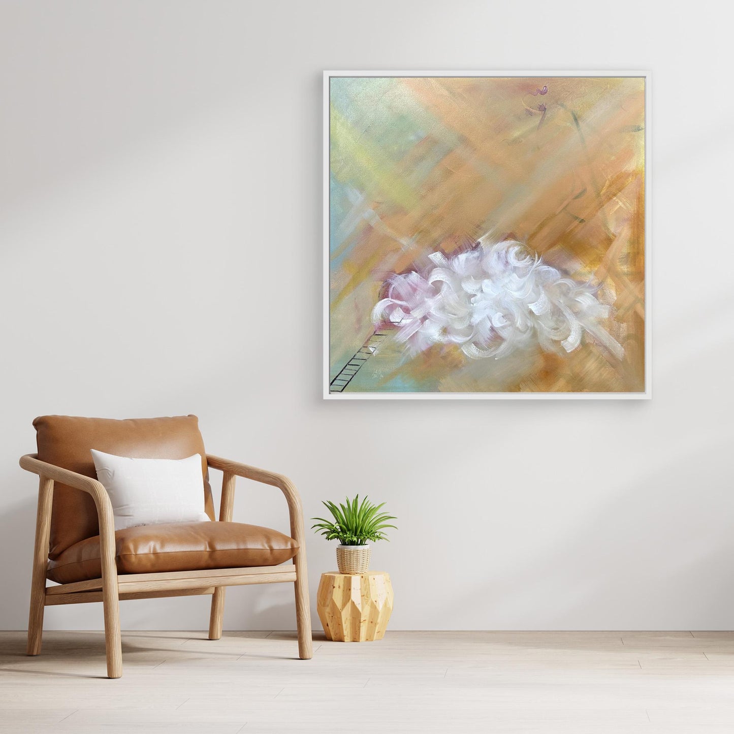 Disillusionment_ Abstract Cloud Painting Canvas print
