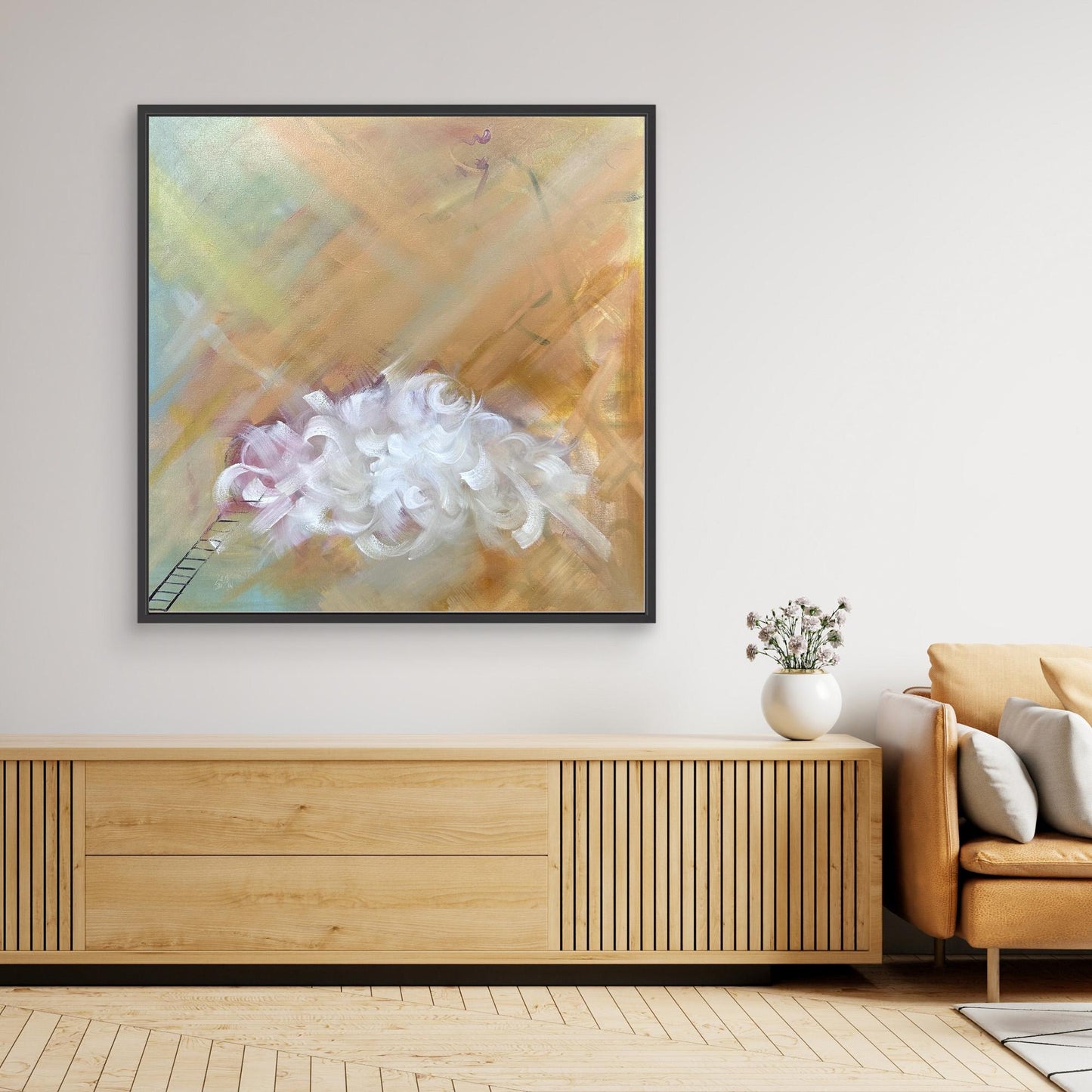 Disillusionment_ Abstract Cloud Painting Canvas print

