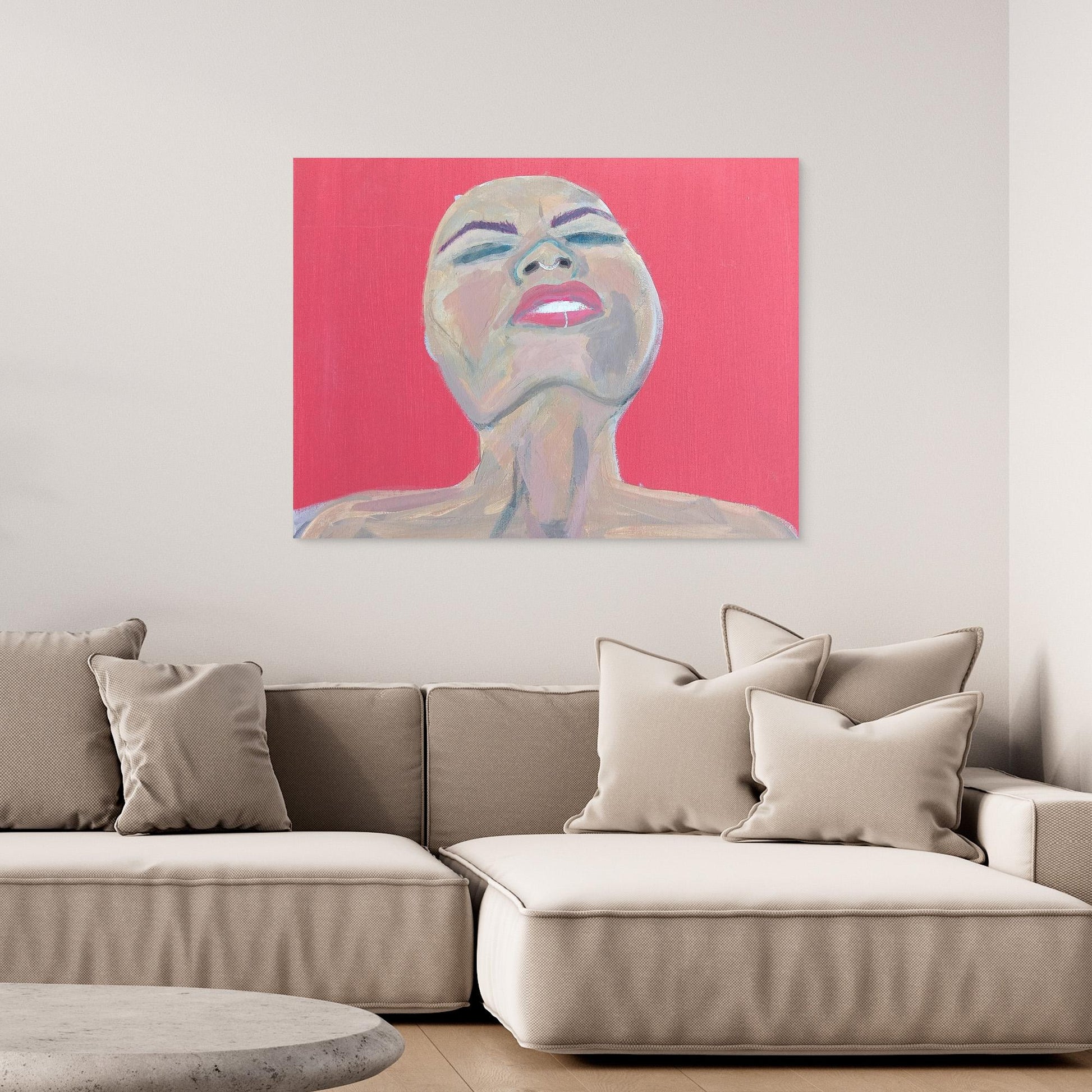Freud’s Repressed Urges Emotional Art Canvas Print