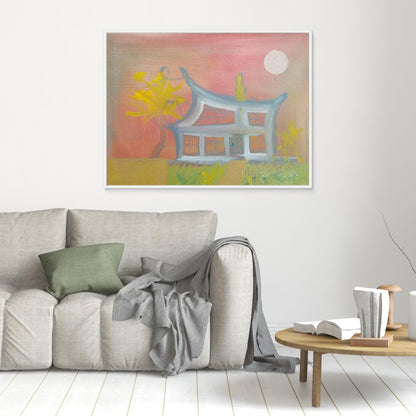 Humble Abode Contemporary House Art Canvas print
