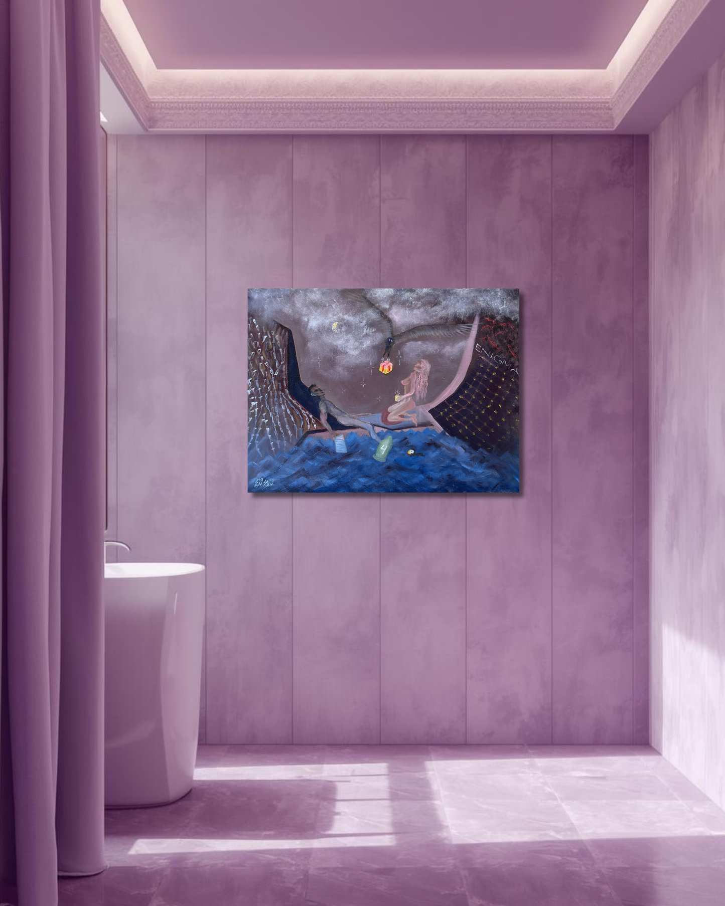 Ocean_Surreal_Dark_Art canvas print