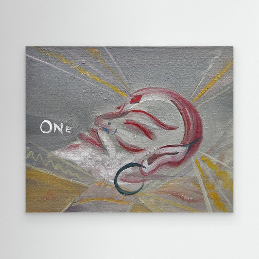"One" – Original Oil Painting Canvas Print by Emily Stewart, Artoopia | Third Eye Art | Bedroom, Living Room, or Dorm Decor 