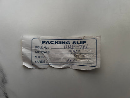 Packing slip canvas receipt