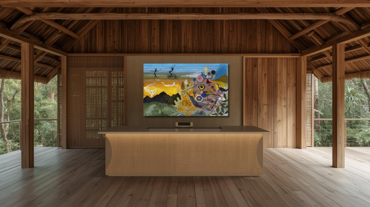 plant medicine original art on large XL raw canvas