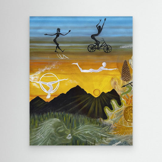 “Sananga Dieta” ✧ Plant Medicine Art ✧ Canvas Print Diptych 1
