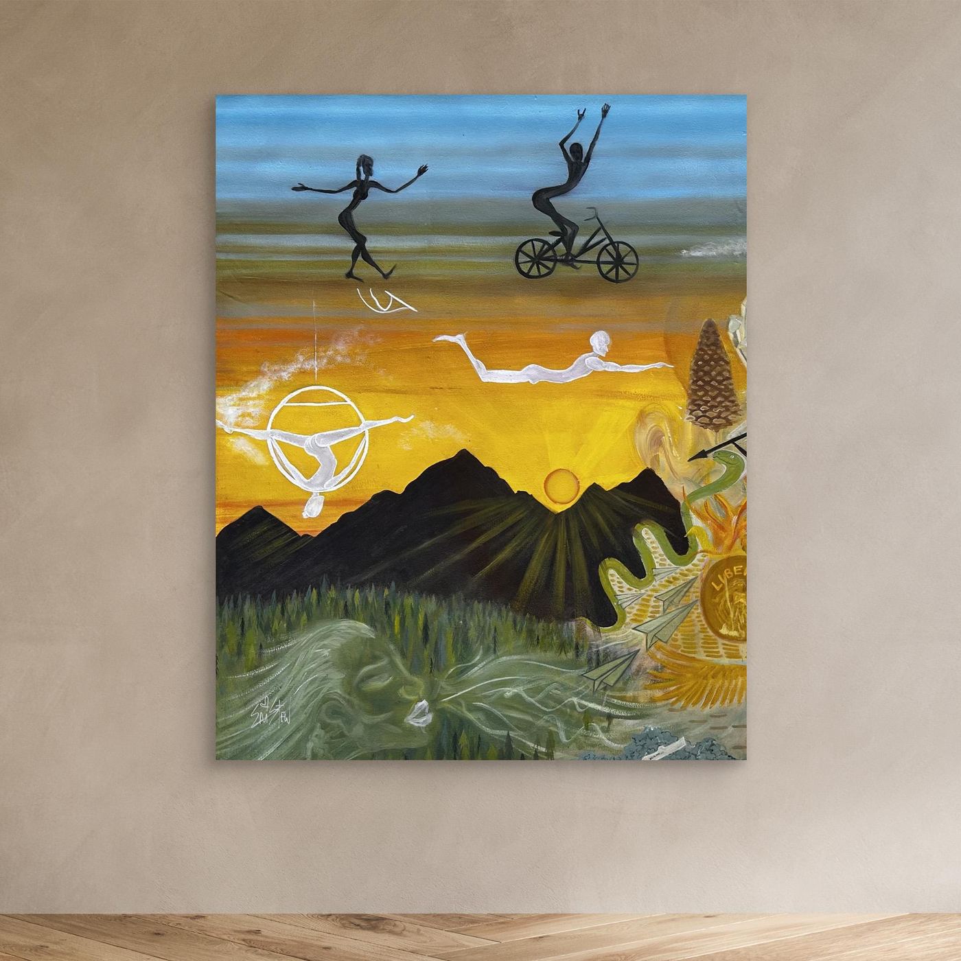 “Sananga Dieta” ✧ Plant Medicine Art ✧ Canvas Print Diptych 1