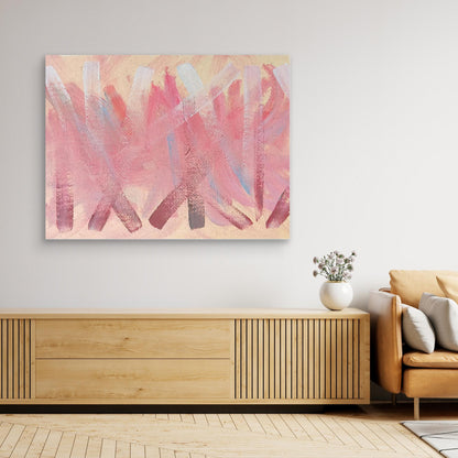 Slash Cig Pink Abstract Art Canvas print