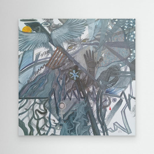 Untitled Dark Emotional Art Canvas print
