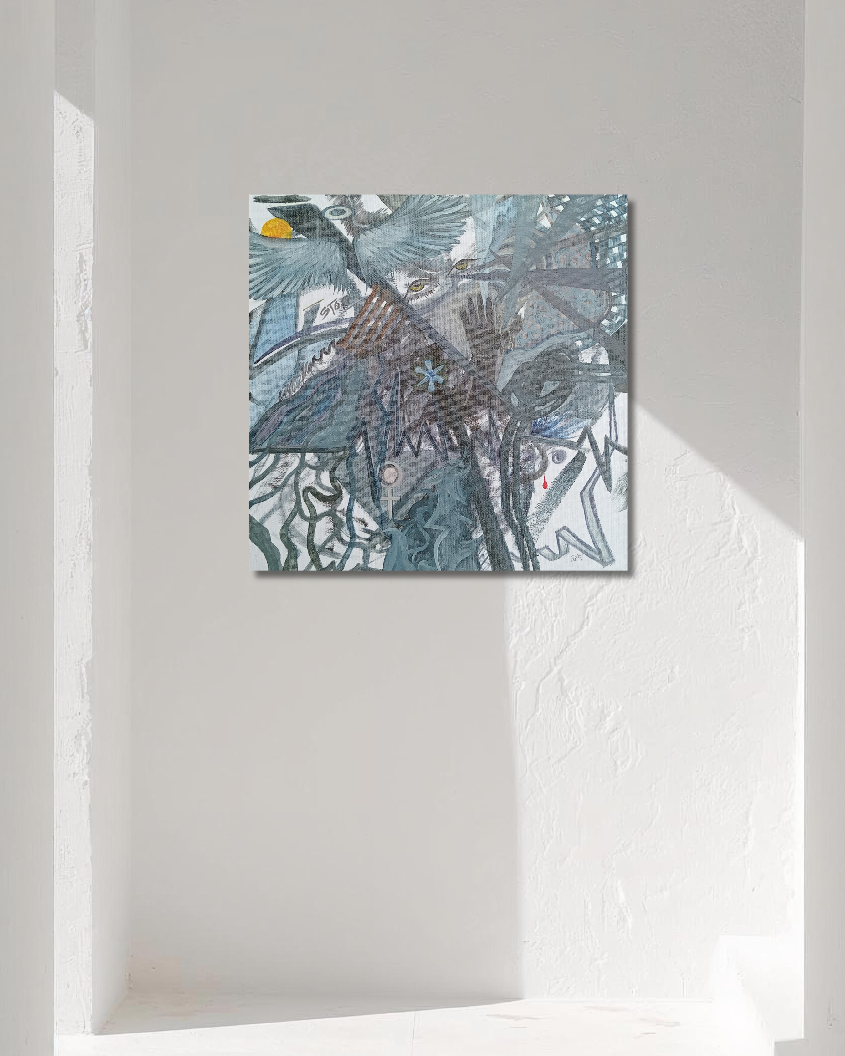 Untitled_Dark_Emotional_Art canvas print