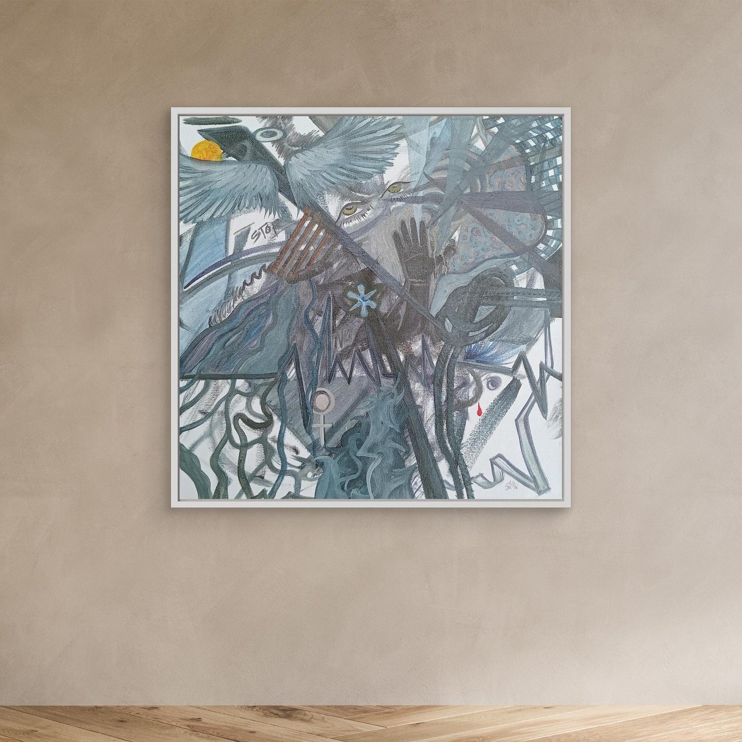 Untitled Dark Emotional Art Canvas print
