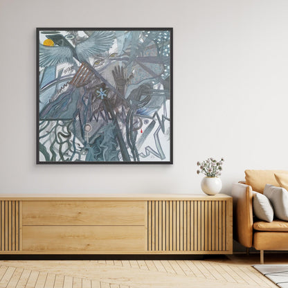Untitled Dark Emotional Art Canvas print
