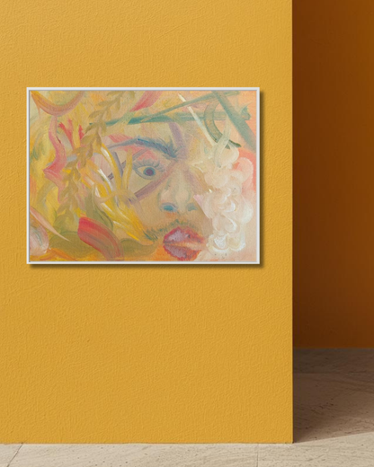 Personaje de conductor de Uber y Lyft – Impresión original en lienzo de pintura al óleo de Emily Stewart, Artoopia | Arte mural moderno | Decoración para dormitorio, sala de estar o residencia estudiantil | Varios tamaños