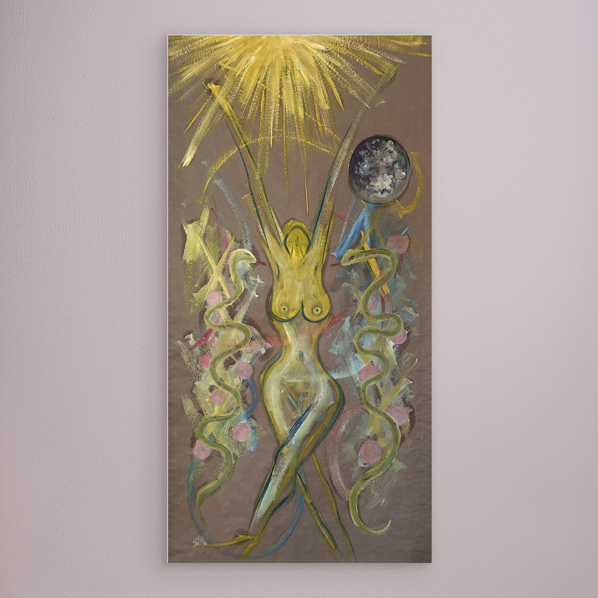 Yaas Female Figure Art Oil Painting Canvas print