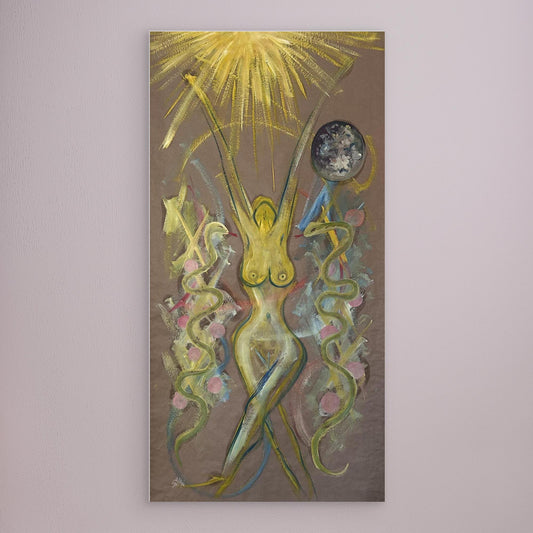 Yaas Female Figure Art Oil Painting Canvas print