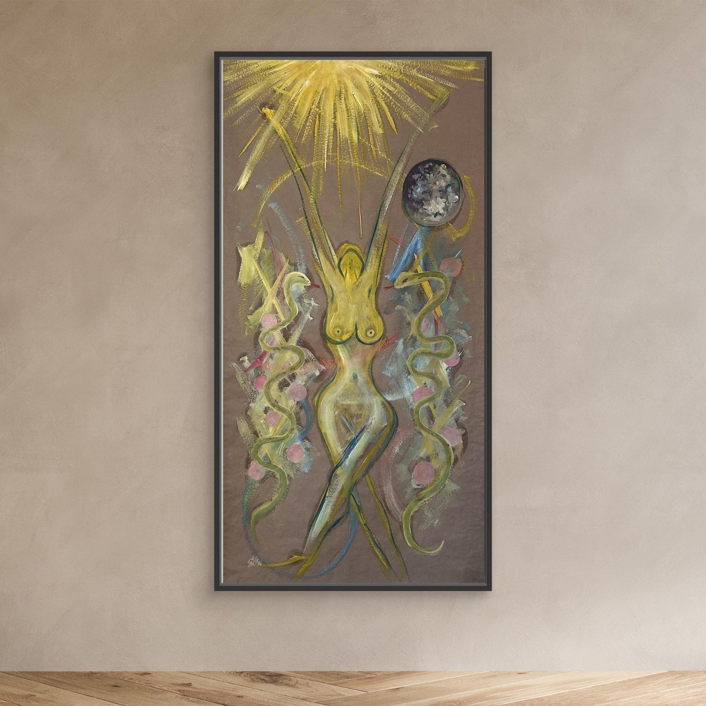 Yaas Female Figure Art Oil Painting Canvas print